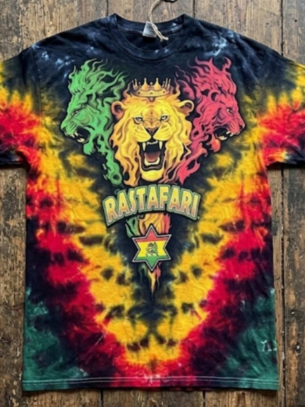 Liquid Blue Rastafari Lion Shirt Men’s Size 2XL